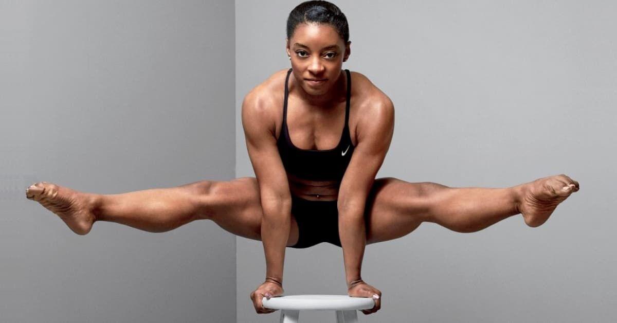 Simone Biles gymnastics training