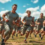 hegseth and rfk jr. join forces with service members and dod civilians in a thrilling physical fitness challenge, showcasing teamwork, endurance, and dedication to a healthy lifestyle.