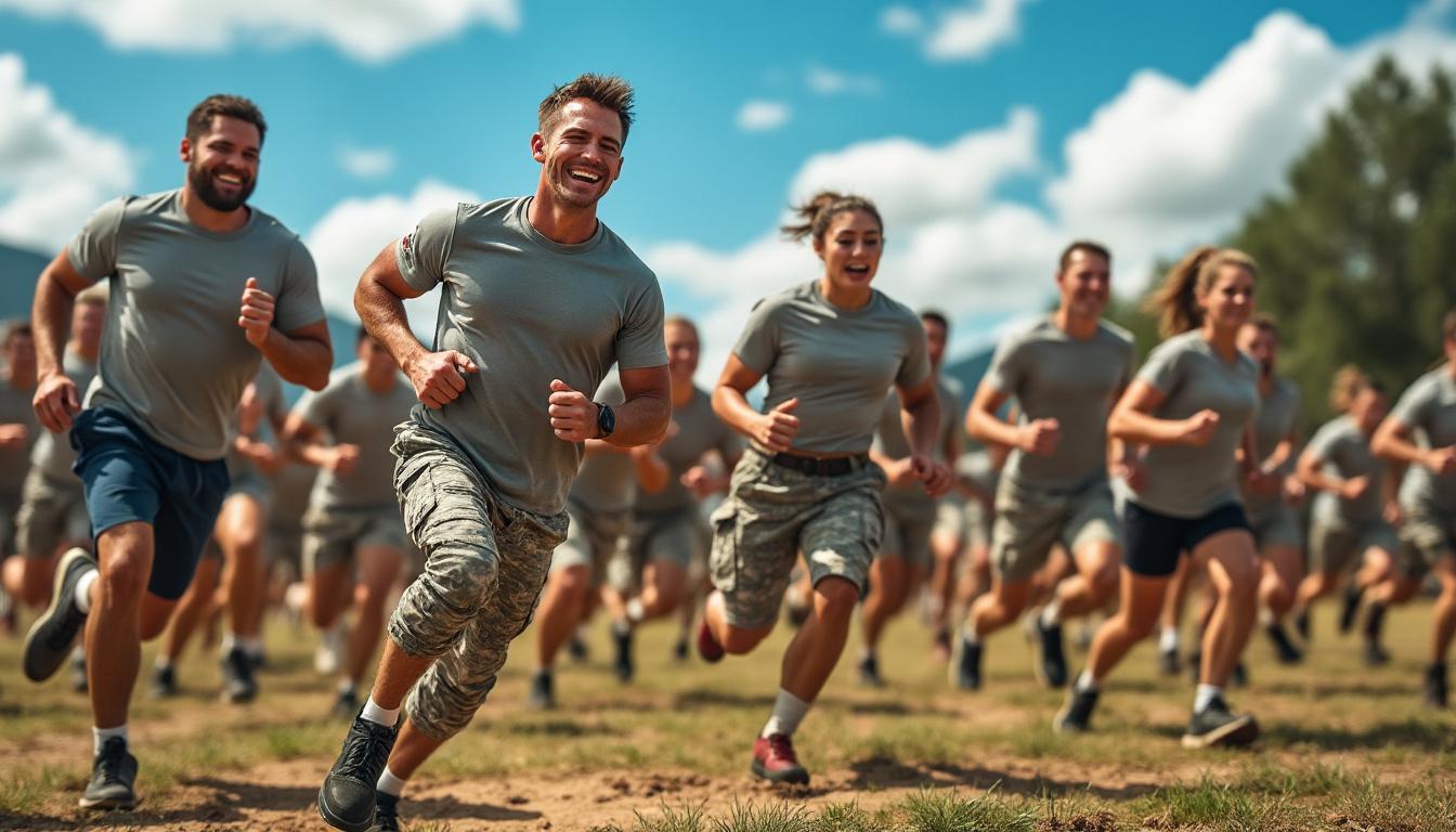 hegseth and rfk jr. join forces with service members and dod civilians in a thrilling physical fitness challenge, showcasing teamwork, endurance, and dedication to a healthy lifestyle.
