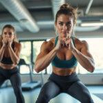 a fitness creator highlights an unexpected distraction when a woman photobombs his workout video, sparking a conversation about gym etiquette and focus during filming.