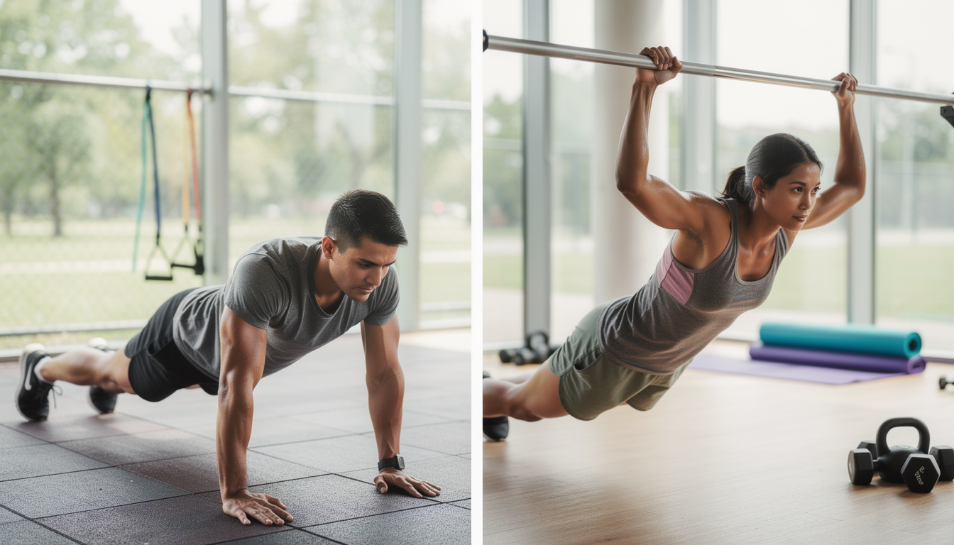 learn an effective beginner-friendly plan to transition from push-ups to pull-ups, building strength and improving your upper body fitness step-by-step.